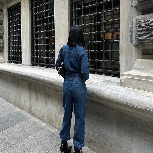 Denim Jumpsuit for women - Picture 6 of 9